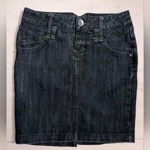 Guess Jeans Denim Pencil Skirt Dark Wash Women's 27